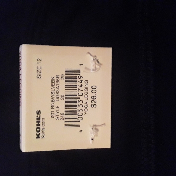 New with tags girls SO size 12 yoga leggings - Picture 4 of 5